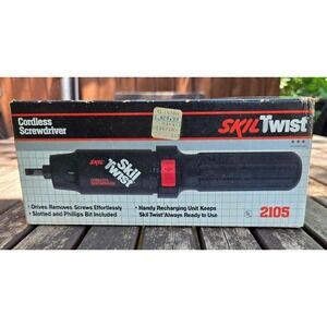 Vintage Skil Twist 2105 Cordless Screwdriver New in Sealed Original Box